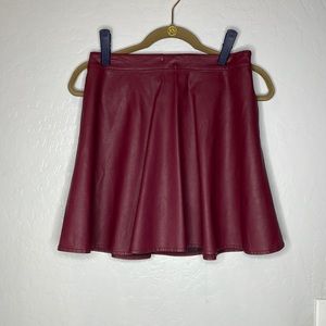 Abercrombie and Fitch faux leather skirt